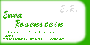 emma rosenstein business card